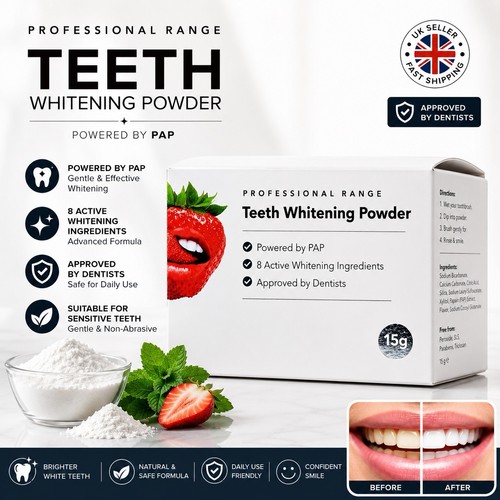 Teeth whitening powder 15g - teeth,