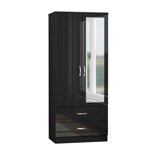 Wooden door wardrobe with - 2,