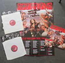 SCORPIONS WORLDWIDE LIVE 50th ANNIVERSARY VINYL/CD/GOODIES IN OPENED CELLOPHANE