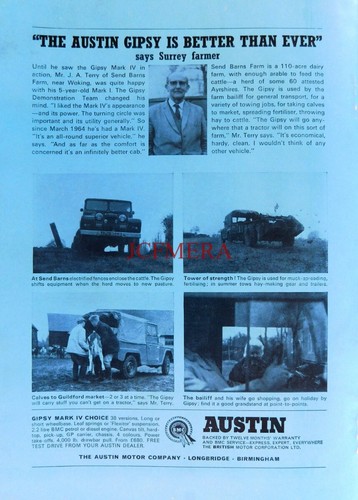 Bmc austin gipsy 4wd - austin,