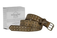 Unisex Leather Double Eyelet