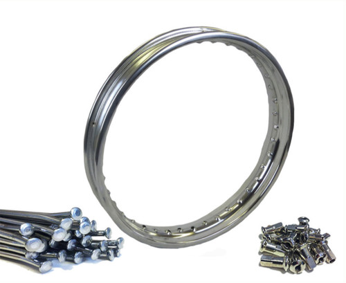 Budget chrome rim spoke set - rim,