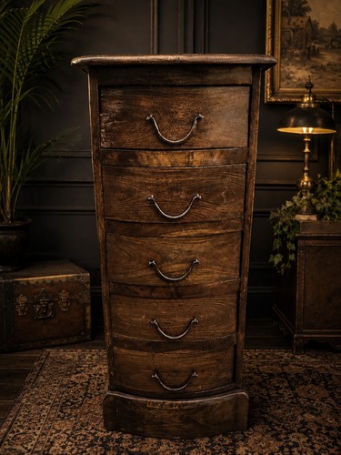 Antique solid wood tallboy - solid,