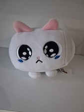 Roblox Pet Simulator X Crying Sad White Cat Plush. Approx 3". Used