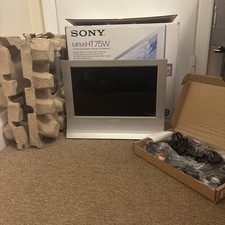 SONY MFM-HT75W LCD 17 inch Wide Tv/pc Monitor Tested And Working No Remote
