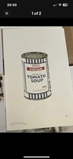 Rare “BANKSY SOUP CAN” Ltd #25 Number 8! Signed+COA 2006 By NOT BANKSY