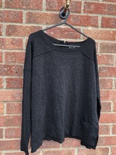 Kin by John Lewis Womens Charcoal Jumper with Wool and Alpaca Size S