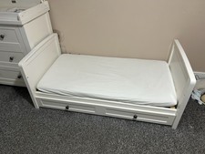 White Silver Cross Nostalgia Cotbed And Change Table Set