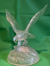 Crystal D'Arques lead crystal glass eagle with fish in its talons