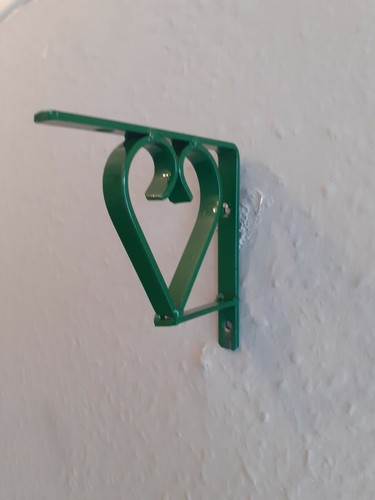 Heart metal shelf support - heart,