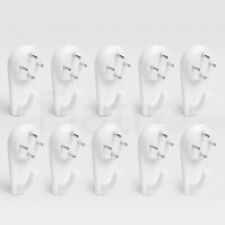 40mm Heavy Duty Hard Wall Hanging Hooks Strong White Nail Fixing Picture Hook