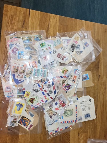Vintage bulk used stamps - vintage,