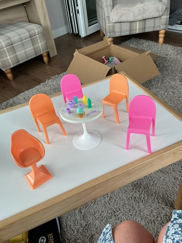 Barbie dining set - barbie,