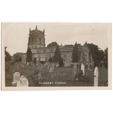 SLINGSBY Church, Yorkshire RP Postcard Postally Used