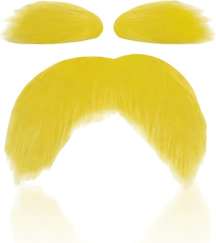Fake moustache and - fake,