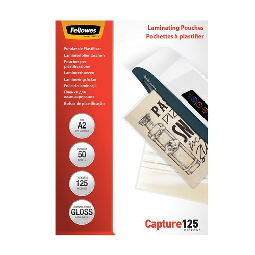 Fellowes glossy 125 micron - fellowes,