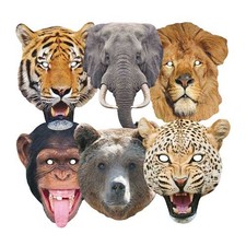 Wild Animals Cardboard Face