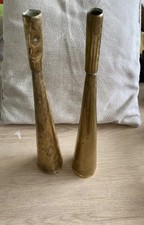 Two Vintage Brass Copper Warning Hunting Railway Train Horns Nozzle