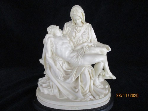Beautiful white pieta statue - beautiful,
