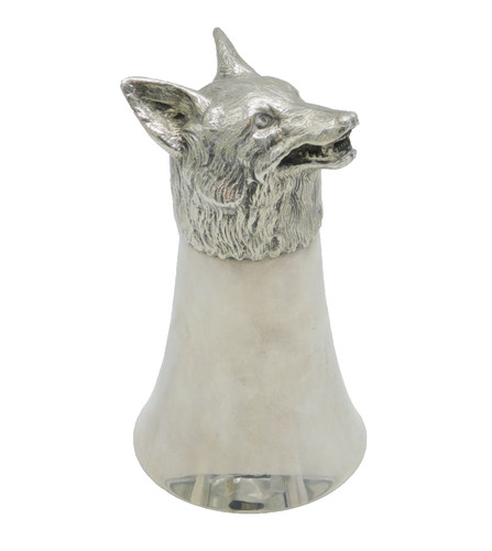 Cast sterling silver fox - cast,