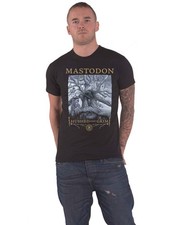 Mastodon T Shirt Hushed and Grim Cover Band Logo new Official Mens Black