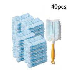 40PCS Fluffy Duster Refills Flash Dust Magnet Disposable Duster Heads Microfiber