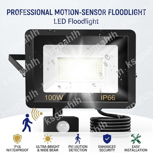 100w led floodlight - floodlight, motion