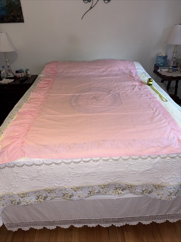 Set pastel pink gingham - set,