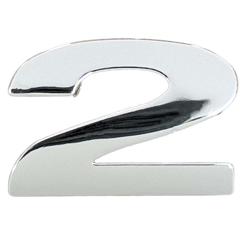 Chrome self adhesive - chrome, letter