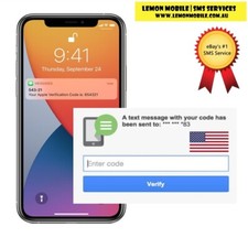 SMS verification with USA +1