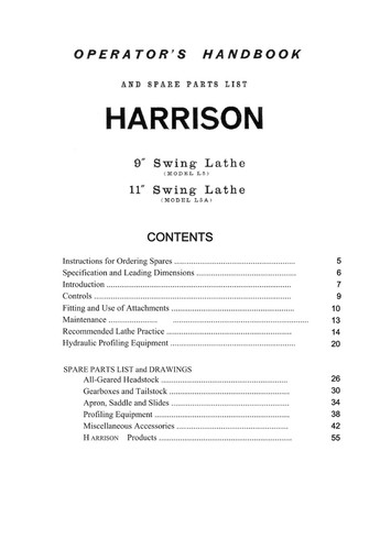 Manual for harrison - manual,