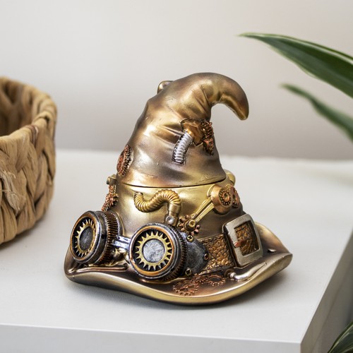 Steampunk wizard hat - steampunk, trinket