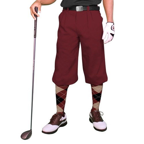 Golf knickers maroon - golf,