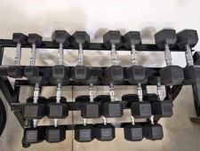 NEW 5–100 lb Dumbbell Set + 2 Racks – Full Commercial Gym Bundle