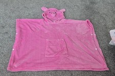 M&S Percy pig kids pink poncho