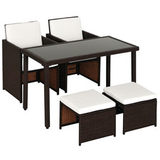Outsunny 5 Pieces Rattan