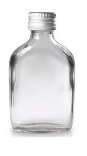 Small glass bottle flask - small,