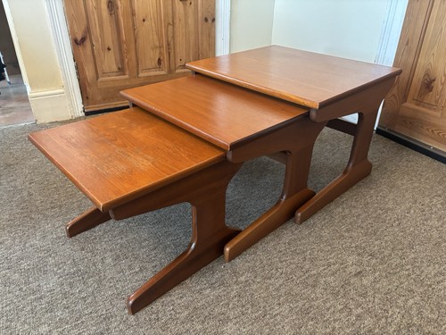 Vintage teak nest tables by - vintage,