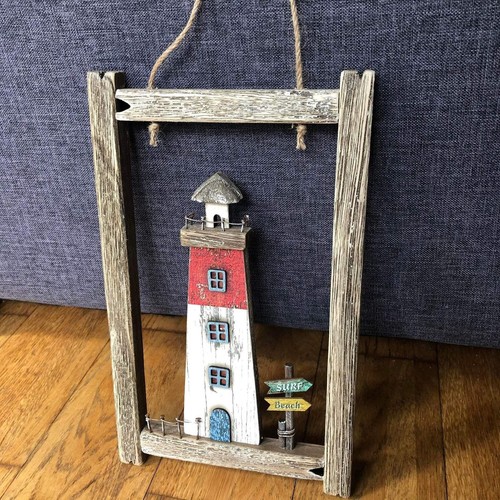 Hanging rustic lighthouse - hanging,