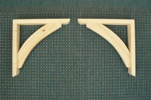 Wooden shelf brackets 2 - wooden,