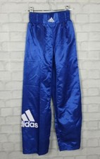 VTG ADIDAS BOLD SHINY WET LOOK SPORTS TROUSERS RETRO KICKBOXING CONTACT PANT 