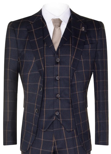 Mens navy blue - 3, piece