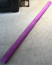 Suede Folding Gymnastics Balance Beam - purple