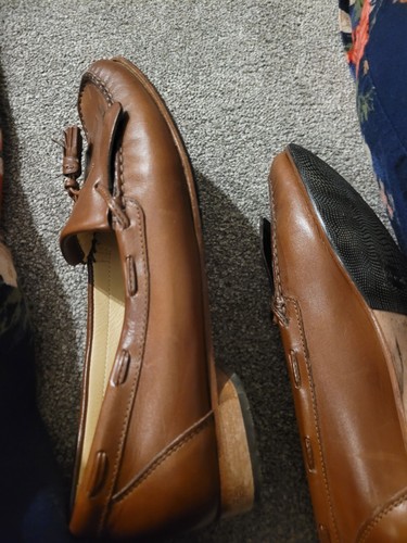 Womens leather tassle loafer - womens,
