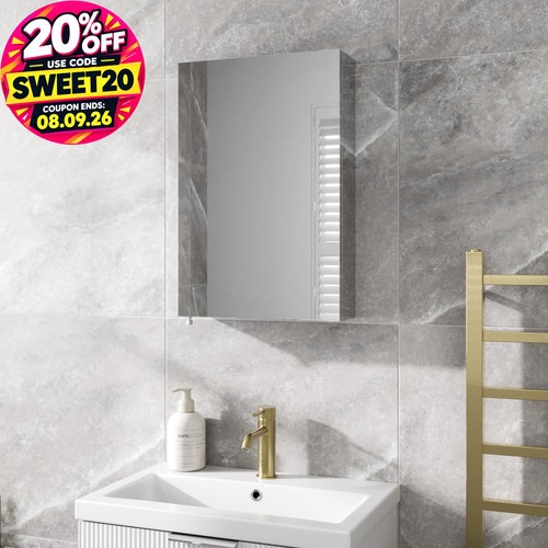 Single door bathroom mirror - bathroom,