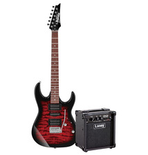 Ibanez Gio Electric Guitar Transparent Red Burst Includes Laney LX10 Amplifier