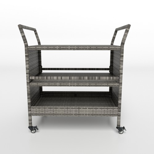 Outdoor mix grey bar cart - grey,