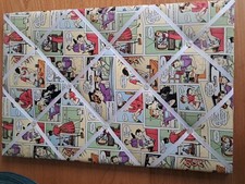 Dysfunctional Family by Michael Miller Padding Cotton Display /Notes Board VGC