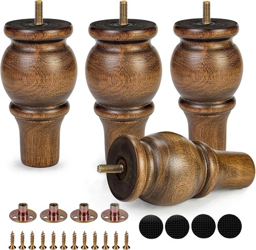 15cm wooden furniture legs - wooden,