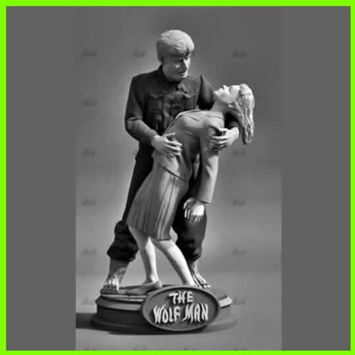 The wolfman monster sculpture - monster,